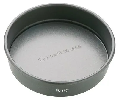 Antihaft-Backform mit herausnehmbarem Boden, 15x15x3,5 cm, grau