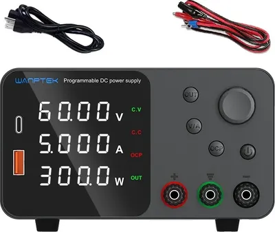 Produktbild von WANPTEK DC-Netzteil, 300W Ausgangsleistung, Spannungsbereich 060V, TPS605 Schwarz