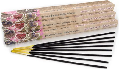 Produktbild von Räucherstäbchen Sandelholz Rose 10er Set