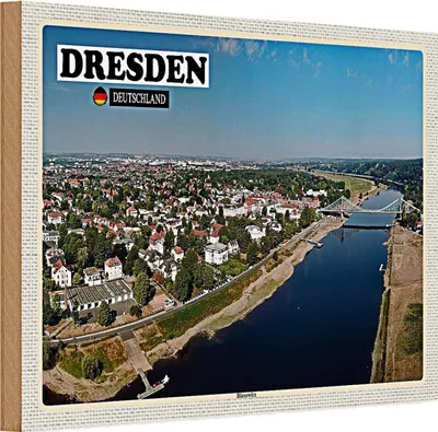 Produktbild von Holzschild Städte Dresden Deutschland Blasewitz 30x20cm