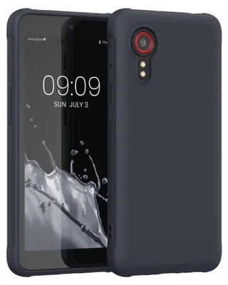 Produktbild von kwmobile Handyhülle für Samsung Galaxy Xcover 5 Hülle - TPU Case - Kabelloses Laden - Schutzhülle Cover in Heidelbeerblau