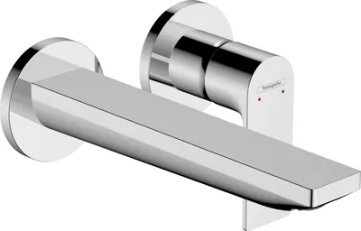 Immagine prodotto di hansgrohe Rebris E Mitigeur monocommandé pour lavabo encastré pour montage mural avec bec 20 cm, saillie 200 mm, 72568000, 72568000