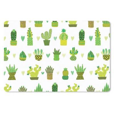 Produktbild von MuchoWow® Mauspad Mousepad Sukkulenten - Muster - Kaktus 27x18 cm - Mousepads - Maus Mat - Pad - Mausunterlage - Büroartikel - Desk Matten