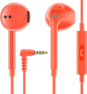 Produktbild von LUDOS Zenith In-Ear Kopfhörer mit Kabel und Mikrofon – 3,5 mm Klinke, klarer Stereosound, Bassstark, Kompatibel mit iPhone, iPad, Samsung, Laptop