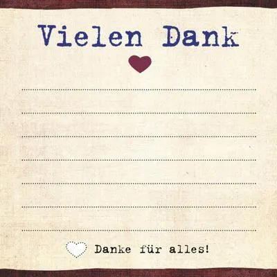 Produktbild von Was ich an dir liebe: Vielen Dank - Klebezettel