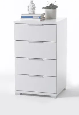 Produktbild von Pol Power Beimöbel Nachtkommode 4 Schubkästen Holzwerkstoff Dekorfolie 46x79x42 cm
