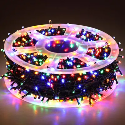 Produktbild von Jayseuw LED Lichterkette 100m 500LED Lichterkette mit 8 modi Außenlichterkette für Innen Weihnachten Hochzeit Party Garten Deko Bunt