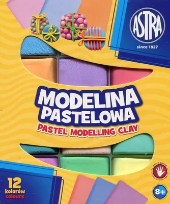 Zdjęcie produktu dla ASTRA Modelina Pastelowa: Zestaw 12 Kolorów dla Kreatywnych Artystów!