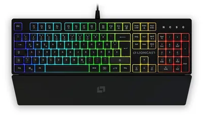 Produktbild von Gaming Tastatur LK100 RGB Farben Gamer Tastatur RGB 75% Prozent PC Gaming Tastatur beleuchtet schwarz Tastatur Gaming Low Profile Gamingtastatur Inkl