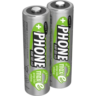 Produktbild von ANSMANN Akku AA Mignon 800mAh 1,2V NiMH für Telefon 2 Stück - wiederaufladbar