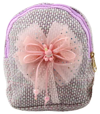 Immagine prodotto di Zaino per bambini fiocco intrecciato coniglietto viola 21 cm 2 l