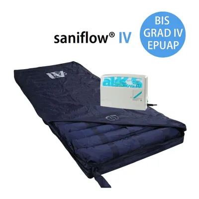 Produktbild von AKS Saniflow 4 Wechseldruckmatratze Anti-Dekubitus-System bis Decubitus Grad 4, Großzellenmatratze inkl. Aggregat, bis 130kg