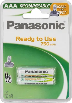Immagine prodotto di Panasonic HHR-4MVE/2BD - Batteria 2 x tipo AAA - NiMH - (ricaricabile) - 750 mAh