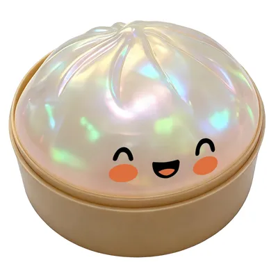 Produktbild von Minicee Squishy Dumpling Anti-Stress Spielzeug – Weicher Fidget Druckball Glitzer