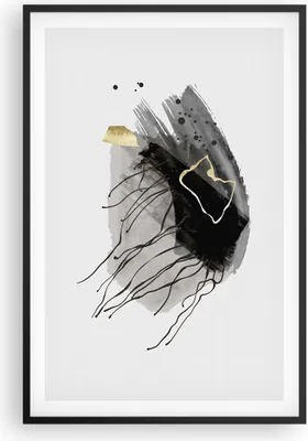 Produktbild von Gerahmtes Poster - Schwarzer Rahmen - Abstraktion dunkel Farben - 61x91,5 cm - Wand Bild - Wanddeko - Wandbilder - Wandposter - Bilderrahmen - Bilder - Kunstdruck - Wandbild - P2BPA61x91-4337