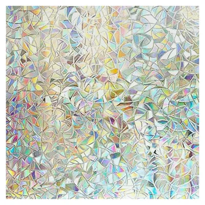 Produktbild von Selbsthaftende Fensterfolie Blickdicht Sichtschutzfolie ohne Kleber Dekofolie 3D Fensterfolie Statisch Haftend UV-Schutz (43x200cm)