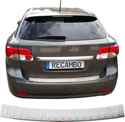Zdjęcie produktu dla Matowa osłona zderzaka ze stali nierdzewnej pasująca do Toyota Avensis Estate | T27 | BJ 2008-02/2015