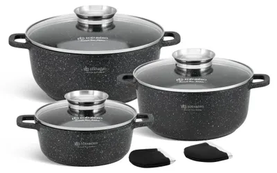 Produktbild von Edenberg EB-8140 Topfset Keramik Granit Induktion 8-teilig