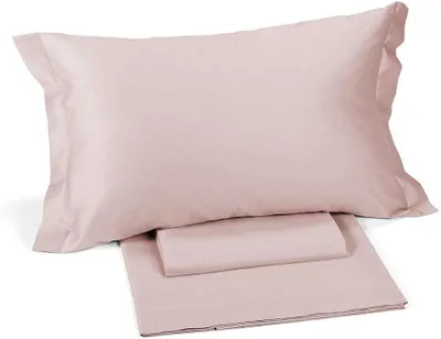 Produktbild von Bettwäsche-Set für ein Doppelbett aus Baumwollsatin in Rosa