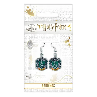 Image de Carat Shop, The Harry Potter Boucles d'oreilles Slytherin Crest (argenté)