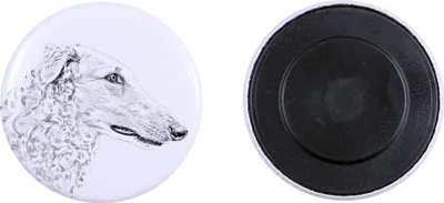 Produktbild von Barsoi, Russischer Jagdwindhund, Barzaia Magnet mit einem Hundepfotenabdruck, außergewöhnlich leicht, starker Magnet, handgefertigtes Produkt der Marke Art-Dog
