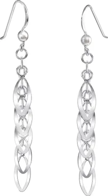 Produktbild von MATERIA Schmuck 925 Silber Ohrhänger lang Tropfen - silber Ohrringe 5 x 54mm Ohrschmuck inkl. Schmuckbox #SO-33