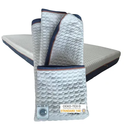 Produktbild von Matratzenbezug MIDNIGHT 200x90 cm 15–18 cm Höhe– Ersatzbezug mit teilbarem Reißverschluss, rutschfest, elastisch, , hygienisch, waschbar 30 °C