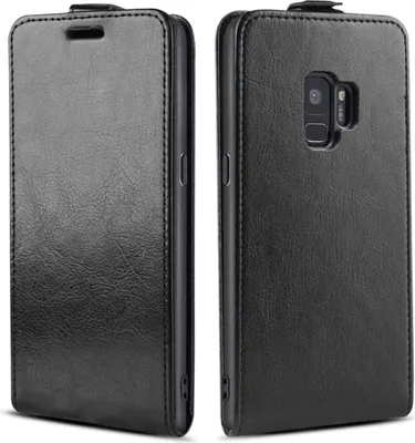 Produktbild von Handy Hülle für Samsung Galaxy S9 Magnet Cover Case Klapphülle Schutzhülle Farbe: Schwarz