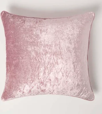 Produktbild von HOMESCAPES Pannesamt Zierkissenbezug in Rosa, 45 x 45 cm