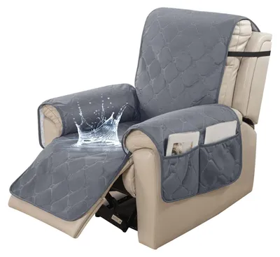 Productafbeelding van Waterdichte Reclinerhoes voor Armstoel Donkergrijs