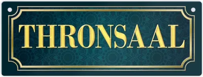 Produktbild von Toiletten Metallschild mit Spruch: Thronsaal WC Klo König Thron Königin Toilette