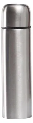 Isolierflasche 500 ml, doppelwandig, Edelstahl, mit Becherdeckel