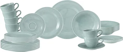 Produktbild von Seltmann Weiden Beat Color Glaze Kombiservice 30-teilig - Arktisblau