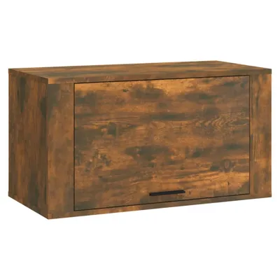 Obrázek produktu pro Nástěnný botník kouřový dub 70 x 35 x 38 cm masivní borovice