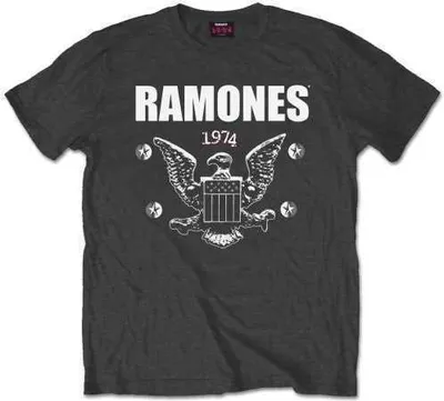 Obrázek produktu pro Ramones 1974 Eagle Charcoal Grey S Tričko