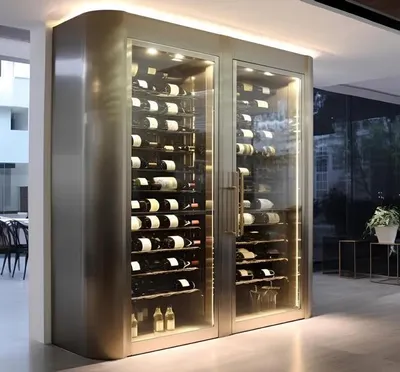 Produktbild von Weinschrank Weinkühlschrank Schaukasten Weinmöbel Schrankvitrine