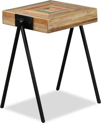 Produktbild von The Living Store Beistelltisch Recyceltes Massivholz Teak