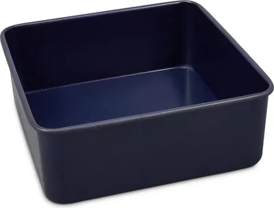 Productafbeelding van Zyliss vierkante bakvorm met antiaanbaklaag en afneembare bodem, 20 cm.Vierkante cakevorm met losse bodem, 20 cm