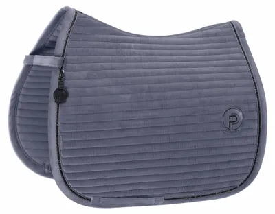 Produktbild von Eskadron Platinum Schabracke " VELVET CRYSTAL " Form - Dressur Farbe - slate blue