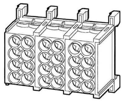 Immagine prodotto di Morsetto di derivazione per cavi principali 25 mm² Kleinhuis a 2 poli, 400 V