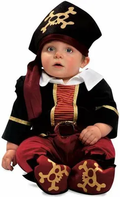 Immagine prodotto di Costume da pirata per bambini rosso 7-12 mesi Rosso 7-12 mesi