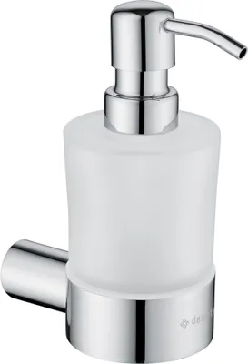 Image de Deante | Distributeur de savon - montage mural - verre dépoli et acier inoxydable - design moderne - fonctionnel et élégant