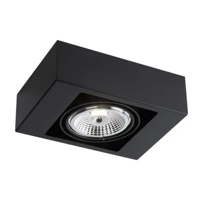 Zdjęcie produktu dla Spot sufitowy czarny prostokątny ruchomy oczko 1xGU10 18W KOGA 1152 Shilo