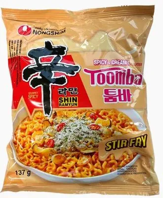 A package of Nong Shim instant noodles.
