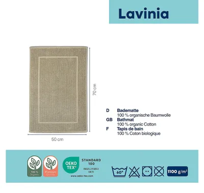 Image de Tapis de bain Lavinia beige