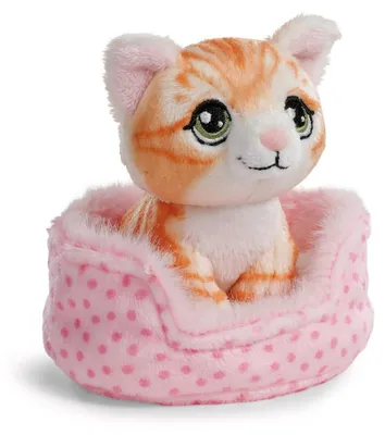 Obrázek produktu pro NICI 61941 Plyšová hračka kočka červený tygr 12cm v košíku