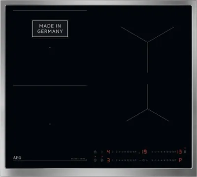 Produktbild von AEG TO64IB0FXB, Schwarz, Edelstahl, Integriert, 60 cm, Zonen-Induktionskochfeld, 4 Zone(n), 4 Zone(n)