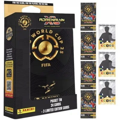 Obrázok produktu pre Small Tin: FIFA CLUB WORLD CUP 365 2025 Adrenalyn Panini Football Cards