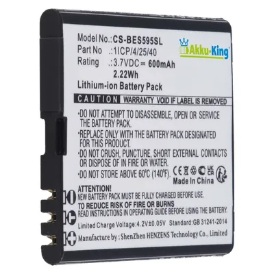 Akku fuer Bea-Fon SL495 - 600mAh