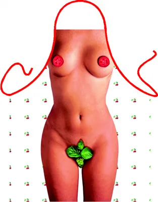 Produktbild von Grill u. Küchenschürze - Tomate Basilikum Girl